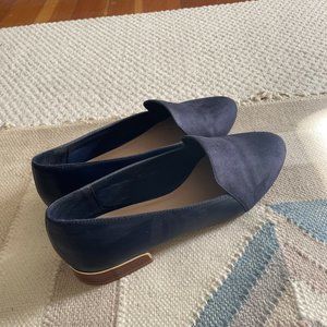 Aldo Deep Blue Faux Suede Loafer